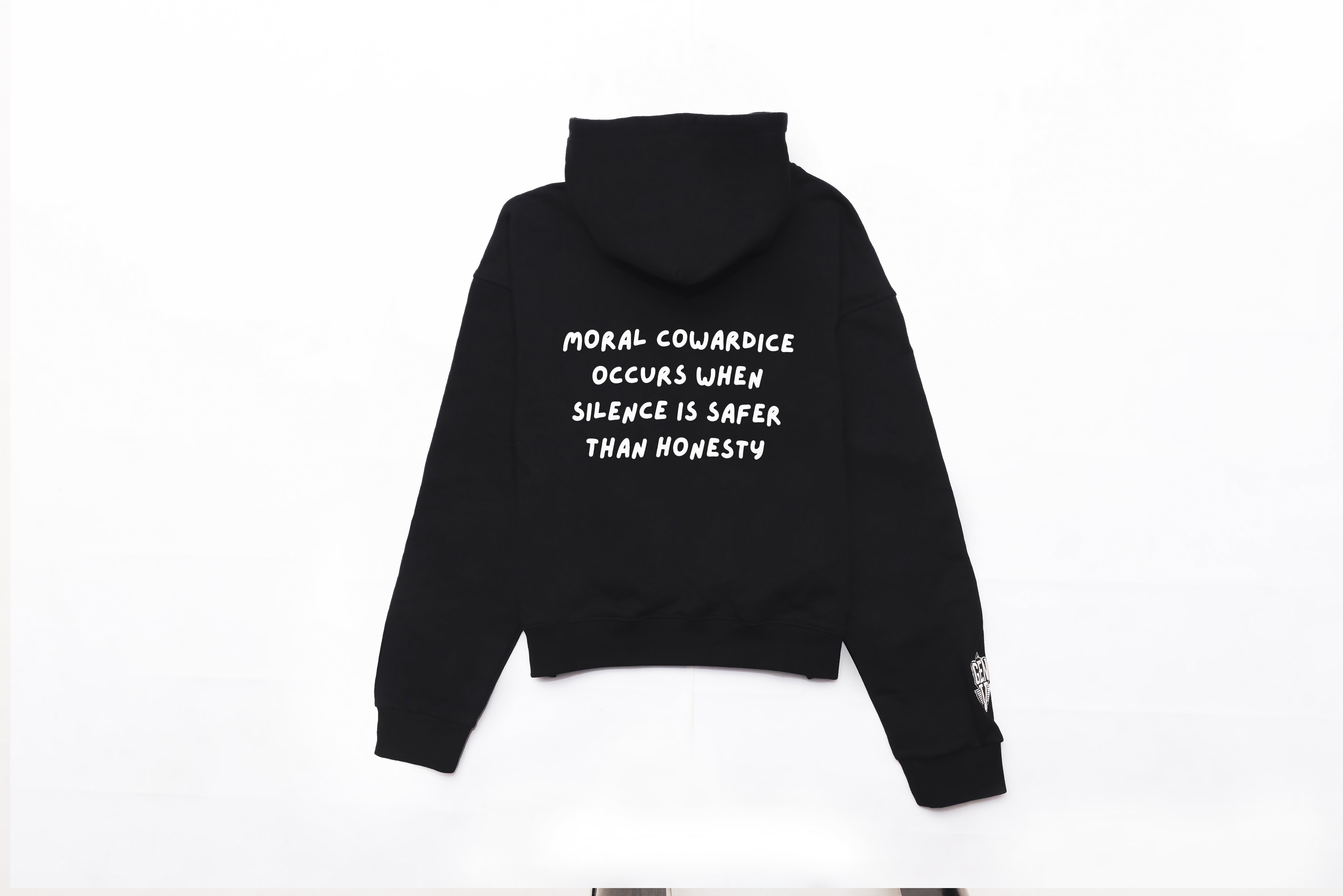 Black "NO SILENCE" Hoodie