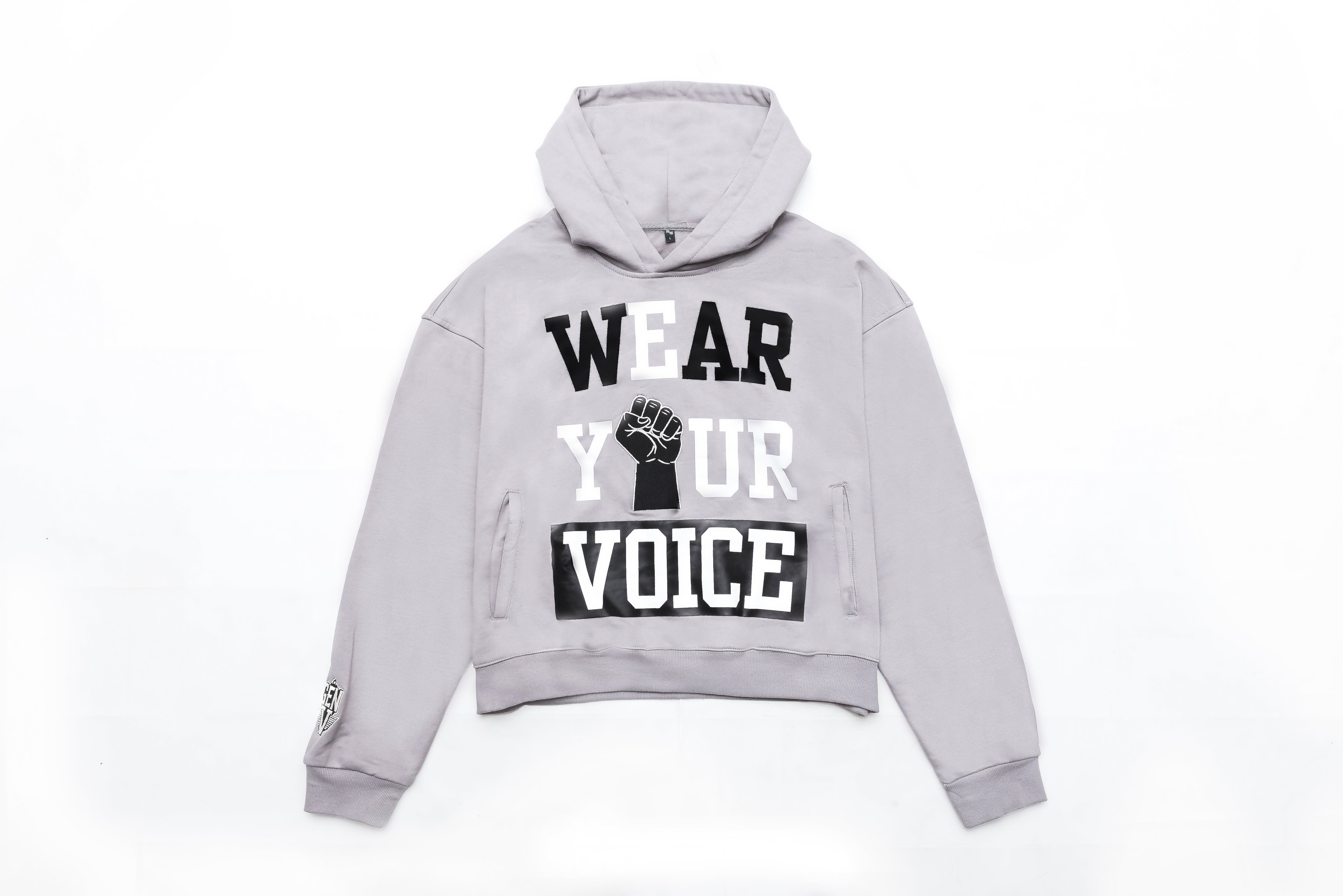 Grey "Wear Your Voice" Hoodie