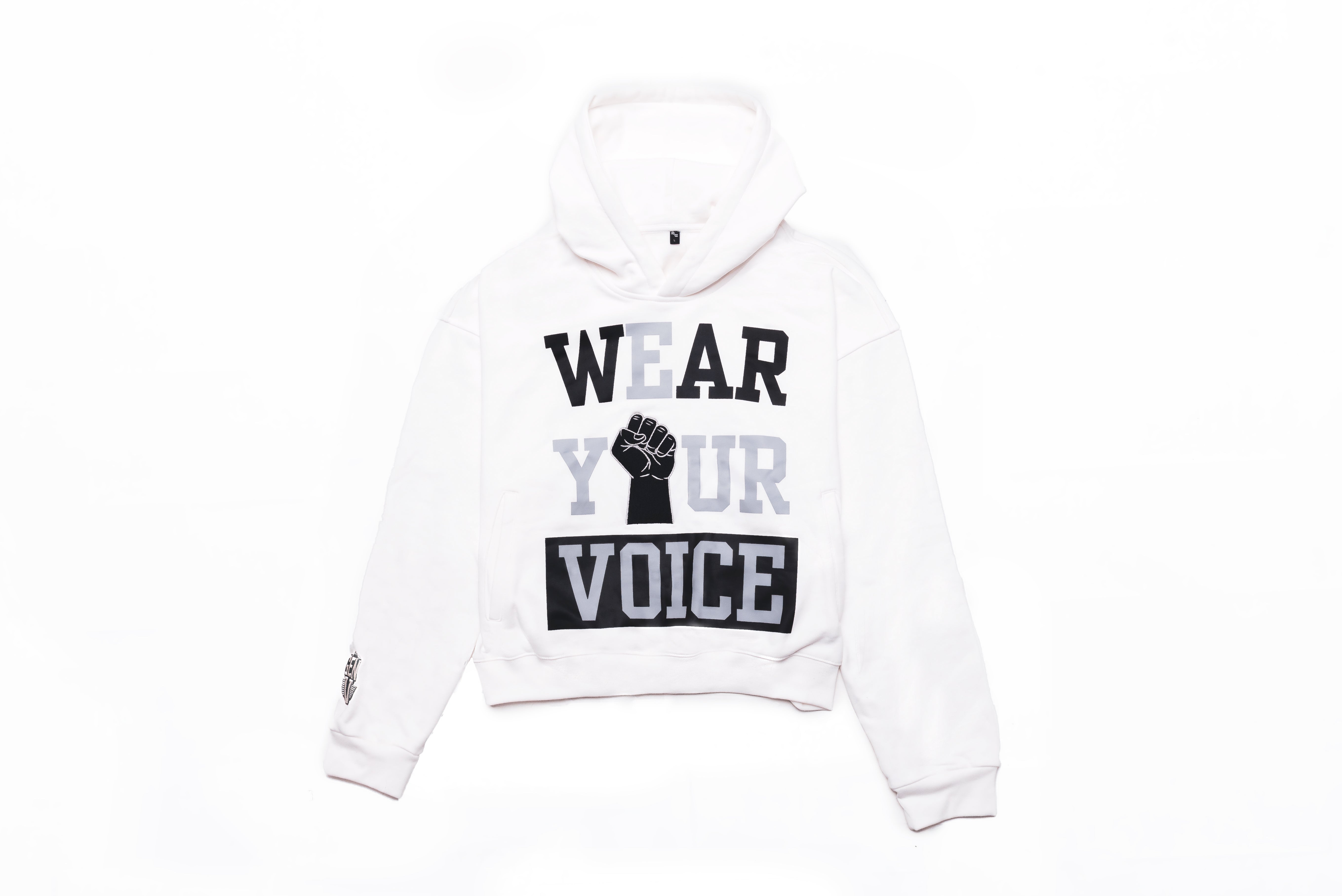 White "Wear Your Voice" Hoodie